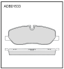 ALLIED NIPPON ADB01533 Brake Pad Set, disc brake