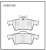 ALLIED NIPPON ADB01599 Brake Pad Set, disc brake