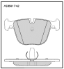 ALLIED NIPPON ADB01742 Brake Pad Set, disc brake