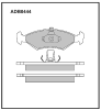 ALLIED NIPPON ADB0444 Brake Pad Set, disc brake