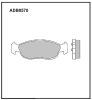 ALLIED NIPPON ADB0570 Brake Pad Set, disc brake