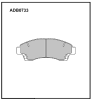 ALLIED NIPPON ADB0733 Brake Pad Set, disc brake