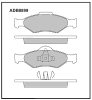 ALLIED NIPPON ADB0899 Brake Pad Set, disc brake