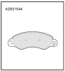 ALLIED NIPPON ADB31544 Brake Pad Set, disc brake