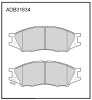 ALLIED NIPPON ADB31634 Brake Pad Set, disc brake