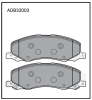 ALLIED NIPPON ADB32003 Brake Pad Set, disc brake