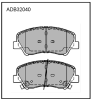 ALLIED NIPPON ADB32040 Brake Pad Set, disc brake