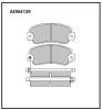 ALLIED NIPPON ADB4129 Brake Pad Set, disc brake