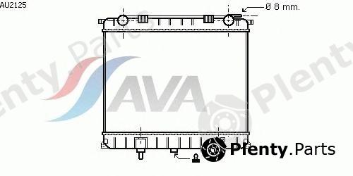  AVA QUALITY COOLING part AU2125 Radiator, engine cooling