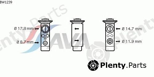  AVA QUALITY COOLING part BW1239 Expansion Valve, air conditioning