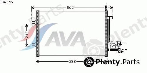  AVA QUALITY COOLING part FDA5395 Condenser, air conditioning