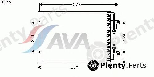  AVA QUALITY COOLING part FT5155 Condenser, air conditioning
