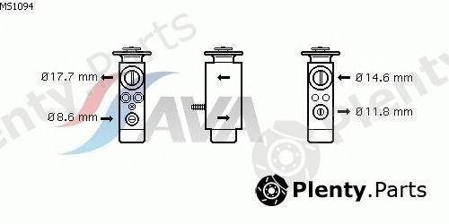  AVA QUALITY COOLING part MS1094 Expansion Valve, air conditioning