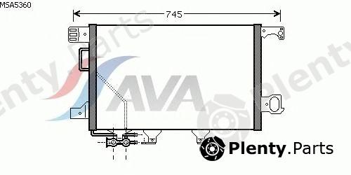  AVA QUALITY COOLING part MSA5360 Condenser, air conditioning