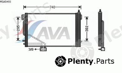  AVA QUALITY COOLING part MSA5493 Condenser, air conditioning
