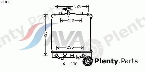  AVA QUALITY COOLING part SZ2095 Radiator, engine cooling
