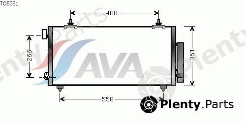  AVA QUALITY COOLING part TO5381 Condenser, air conditioning