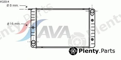  AVA QUALITY COOLING part VO2014 Radiator, engine cooling