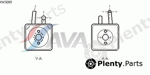  AVA QUALITY COOLING part VW3089 Oil Cooler, engine oil
