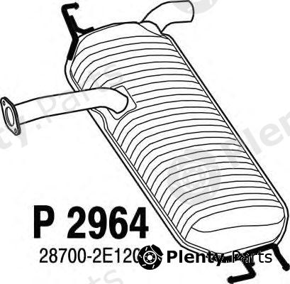  FENNO part P2964 End Silencer