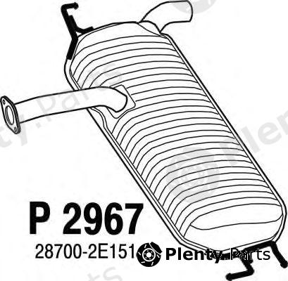  FENNO part P2967 End Silencer