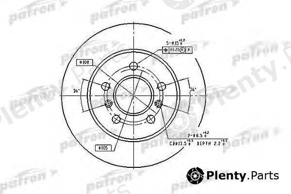  PATRON part PBD1029 Brake Disc