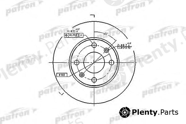  PATRON part PBD1217 Brake Disc