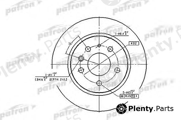  PATRON part PBD1574 Brake Disc