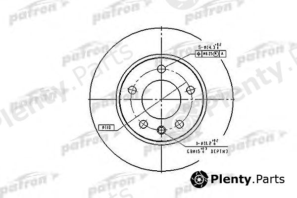  PATRON part PBD1612 Brake Disc