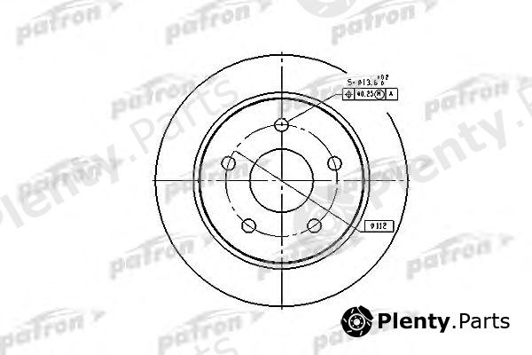  PATRON part PBD1651 Brake Disc