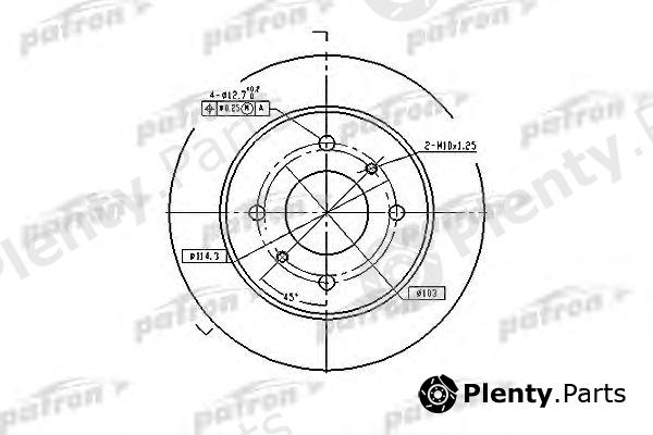  PATRON part PBD2592 Brake Disc