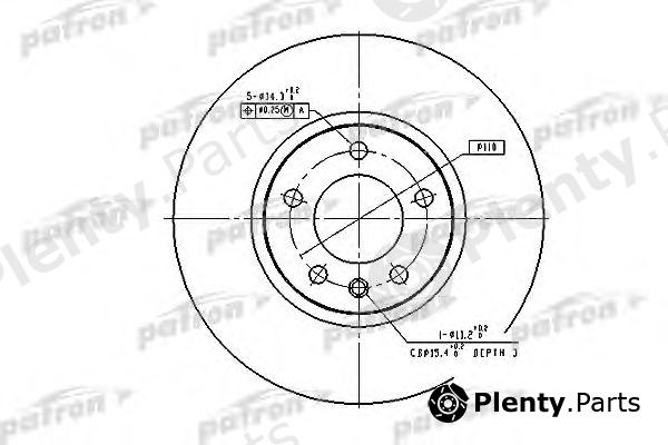  PATRON part PBD2645 Brake Disc