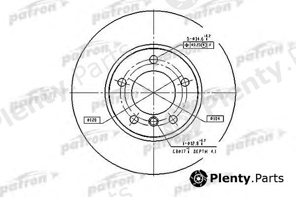  PATRON part PBD2769 Brake Disc