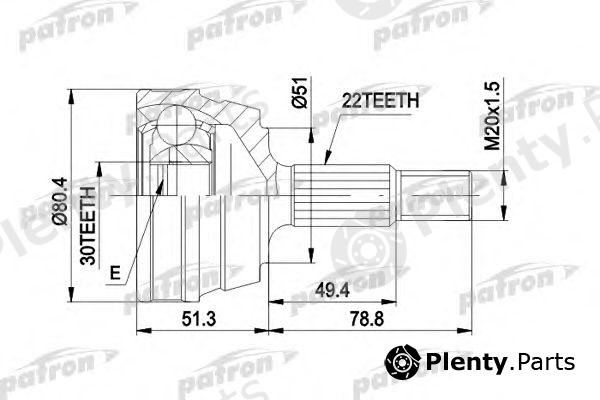  PATRON part PCV1004 Joint Kit, drive shaft