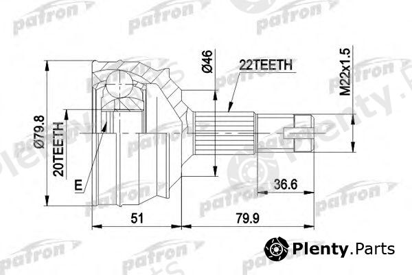  PATRON part PCV1013 Joint Kit, drive shaft