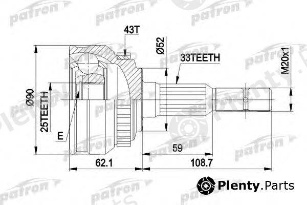  PATRON part PCV1052 Joint Kit, drive shaft