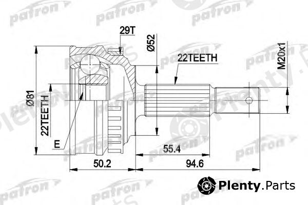  PATRON part PCV1056 Joint Kit, drive shaft