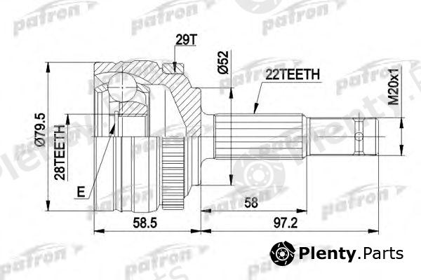  PATRON part PCV1116 Joint Kit, drive shaft