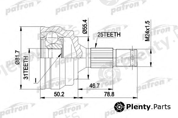  PATRON part PCV1259 Joint Kit, drive shaft