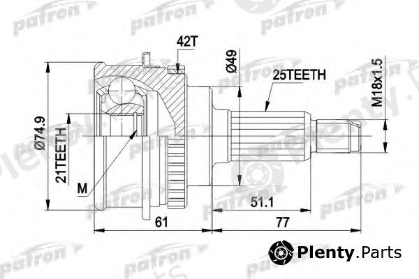  PATRON part PCV1266 Joint Kit, drive shaft