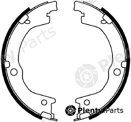  FERODO part FSB4049 Brake Shoe Set, parking brake