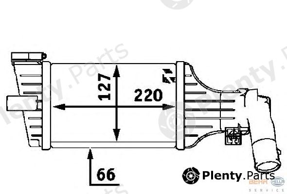  HELLA part 8ML376723-181 (8ML376723181) Intercooler, charger