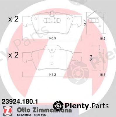  ZIMMERMANN part 23924.180.1 (239241801) Brake Pad Set, disc brake