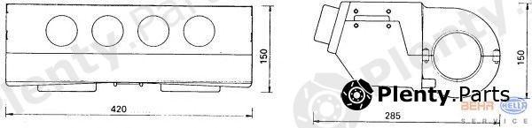  HELLA part 8FV351207-021 (8FV351207021) Evaporator, air conditioning