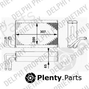  DELPHI part TSP0525182 Evaporator, air conditioning