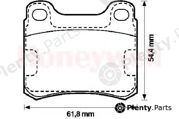  JURID part 571555J Brake Pad Set, disc brake