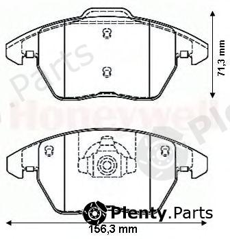  JURID part 573134J Brake Pad Set, disc brake