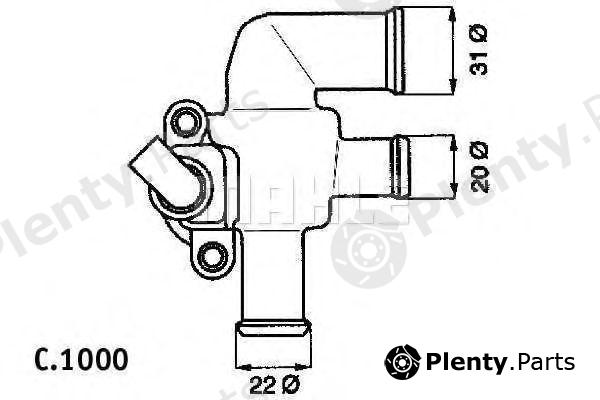  BEHR THERMOT-TRONIK part TI5290 Thermostat, coolant
