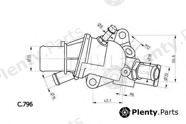  BEHR THERMOT-TRONIK part TI12688 Thermostat, coolant