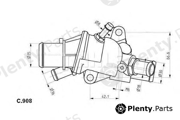  BEHR THERMOT-TRONIK part TI13988 Thermostat, coolant